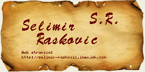 Selimir Rašković vizit kartica